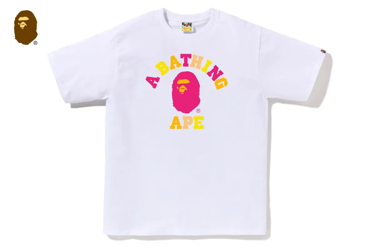 COLORS COLLEGE TEE sold by Bape