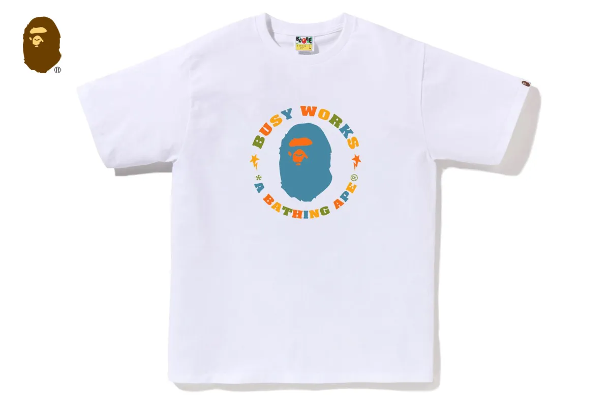 COLORS BUSY WORKS STA TEE sold by Bape
