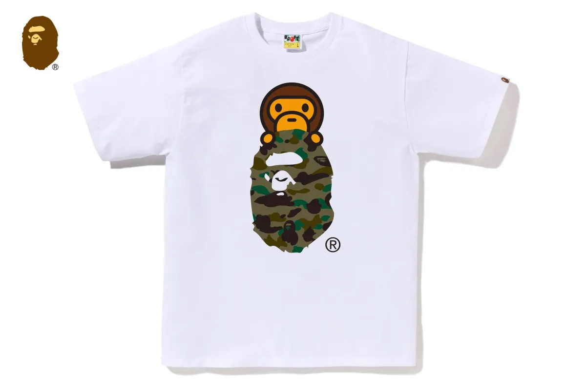 1ST CAMO MILO ON APE HEAD TEE sold by Bape
