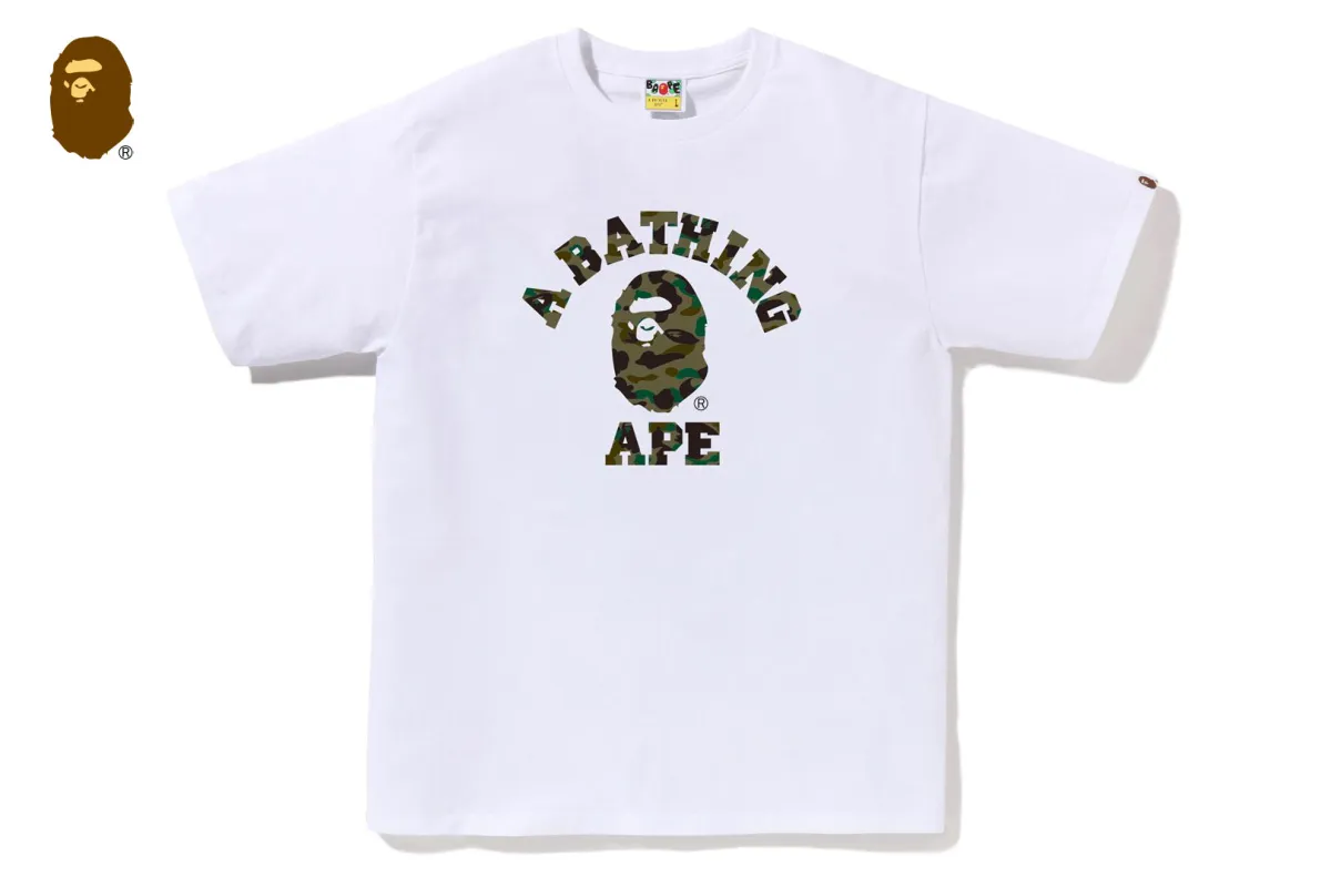 1ST CAMO COLLEGE TEE sold by Bape