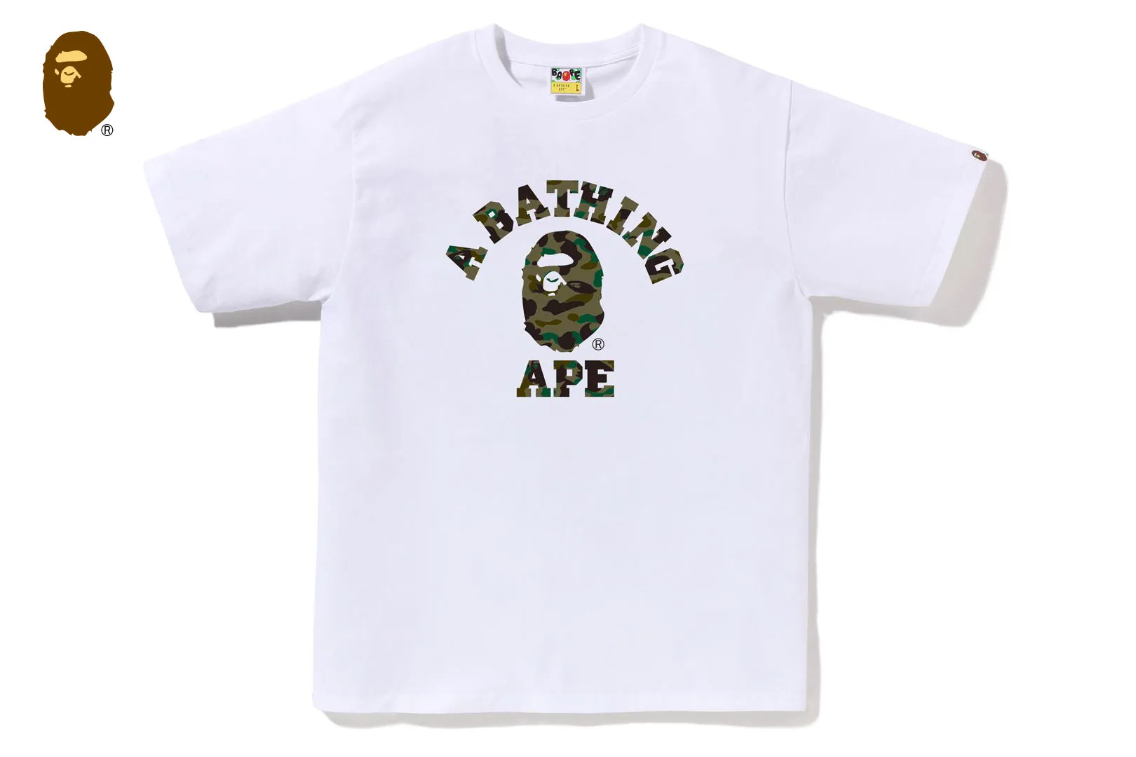 1ST CAMO COLLEGE TEE sold by Bape