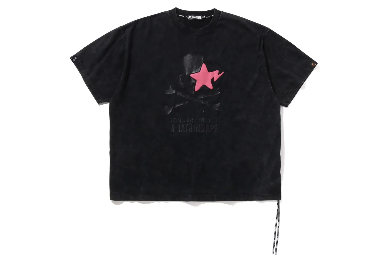 【 BAPE X MMJ 】GARMENT DYE LOGO RELAXED FIT TEE 15TH sold by Bape