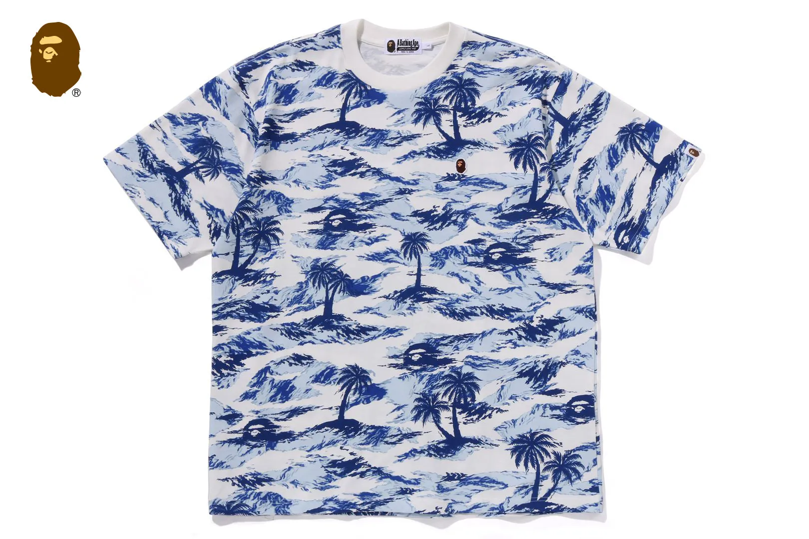 PALM TREE CAMO ONE POINT RELAXED FIT TEE sold by Bape