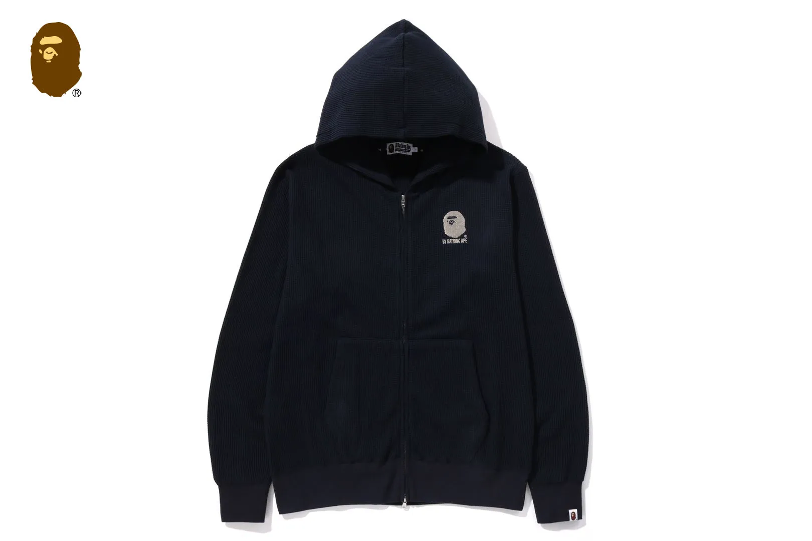 PIGMENT DYE THERMAL ZIP HOODIE sold by Bape