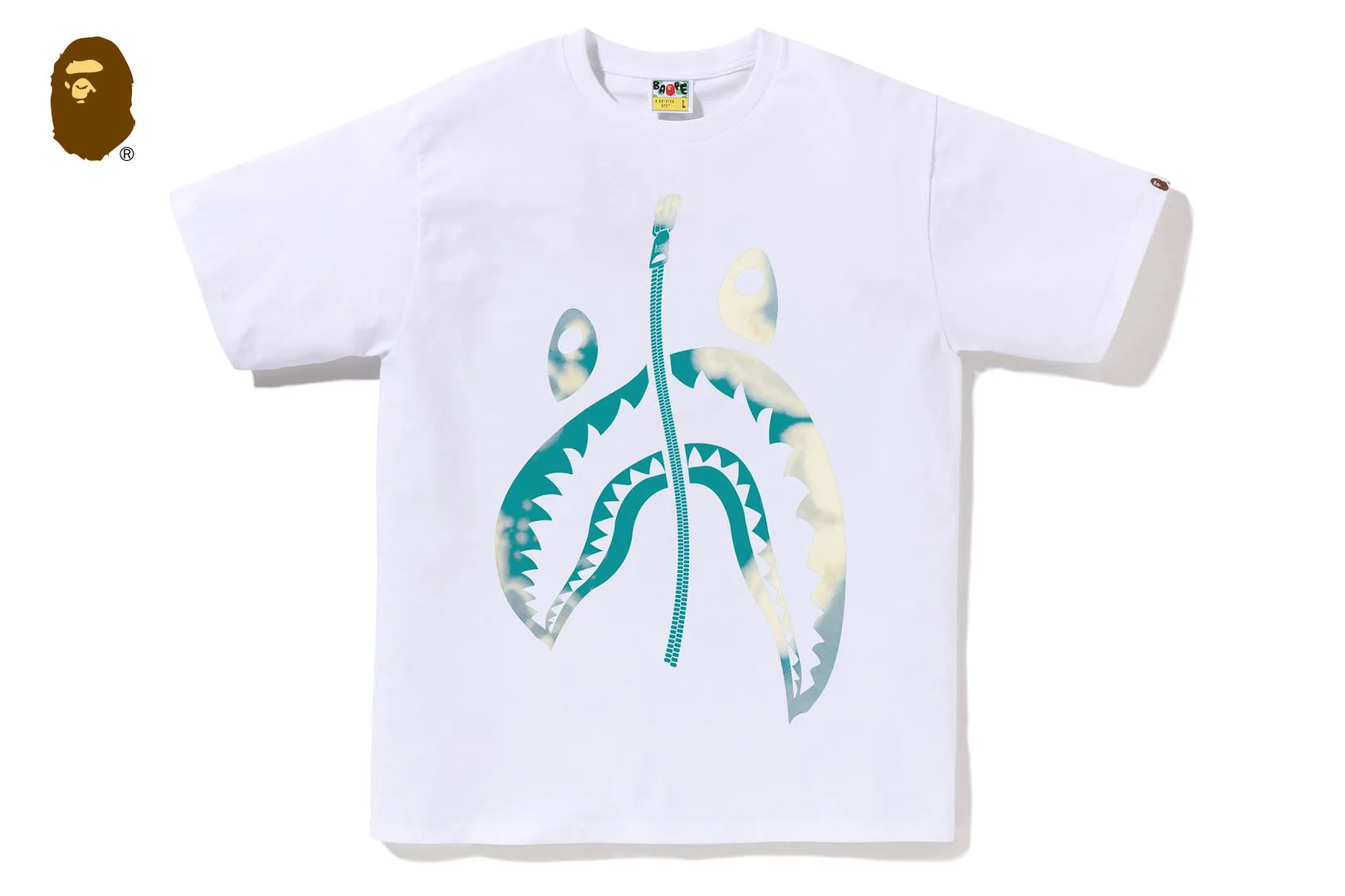 TIE DYE TWIST SHARK TEE sold by Bape