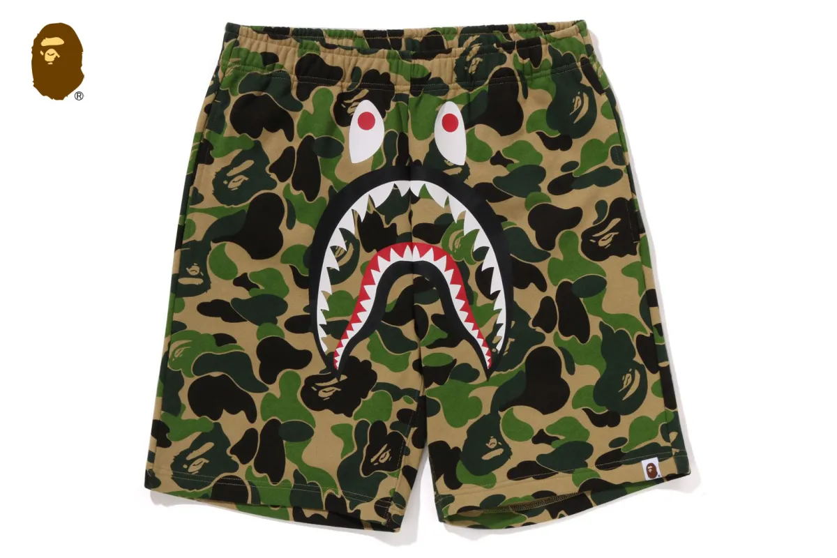 ABC CAMO SHARK SWEAT SHORTS sold by Bape