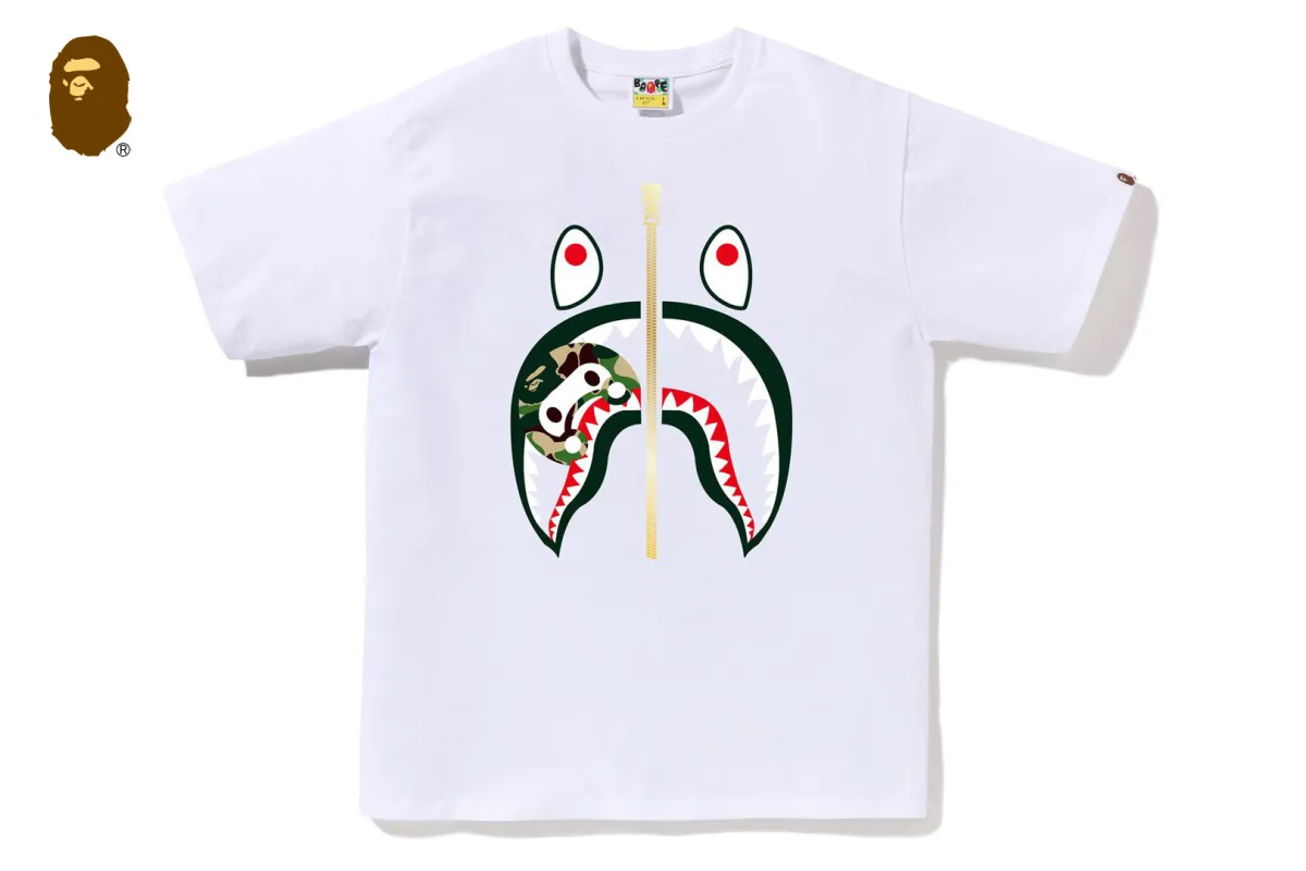 ABC CAMO MILO SHARK TEE sold by Bape
