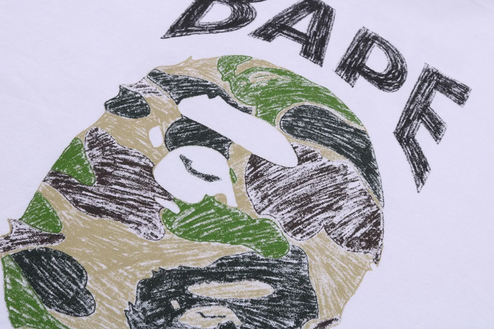 ABC CAMO HAND DRAW APE HEAD RELAXED FIT TEE sold by Bape product image thumbnail 3