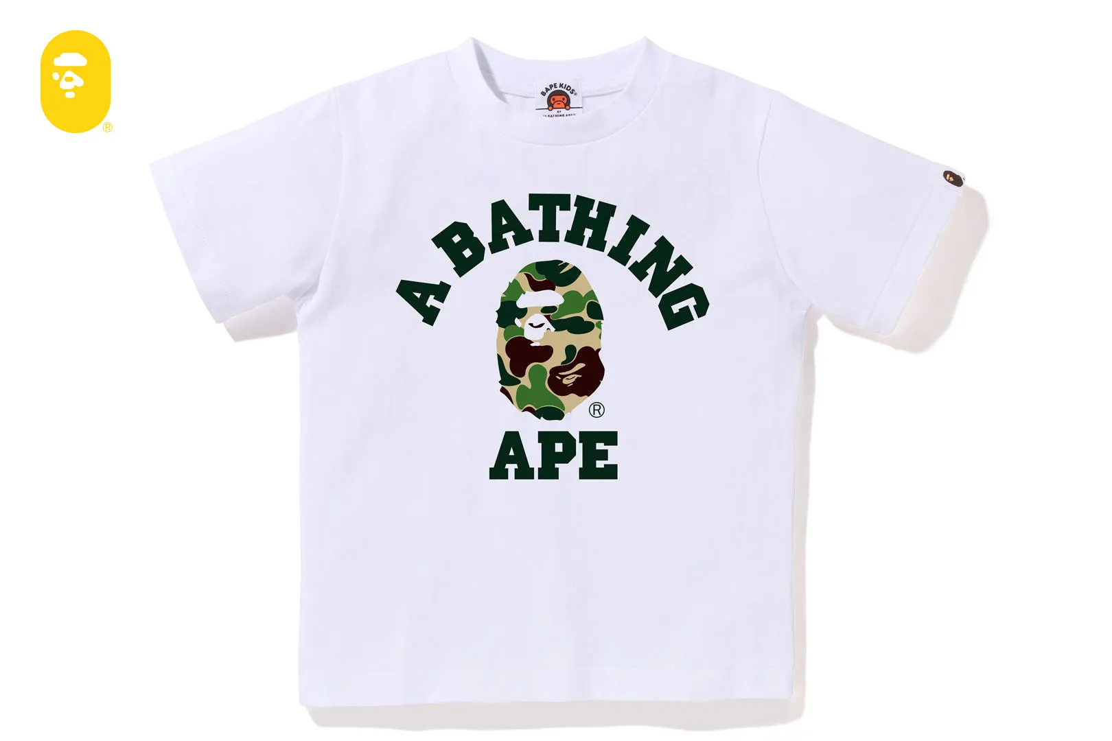 ABC CAMO COLLEGE TEE sold by Bape
