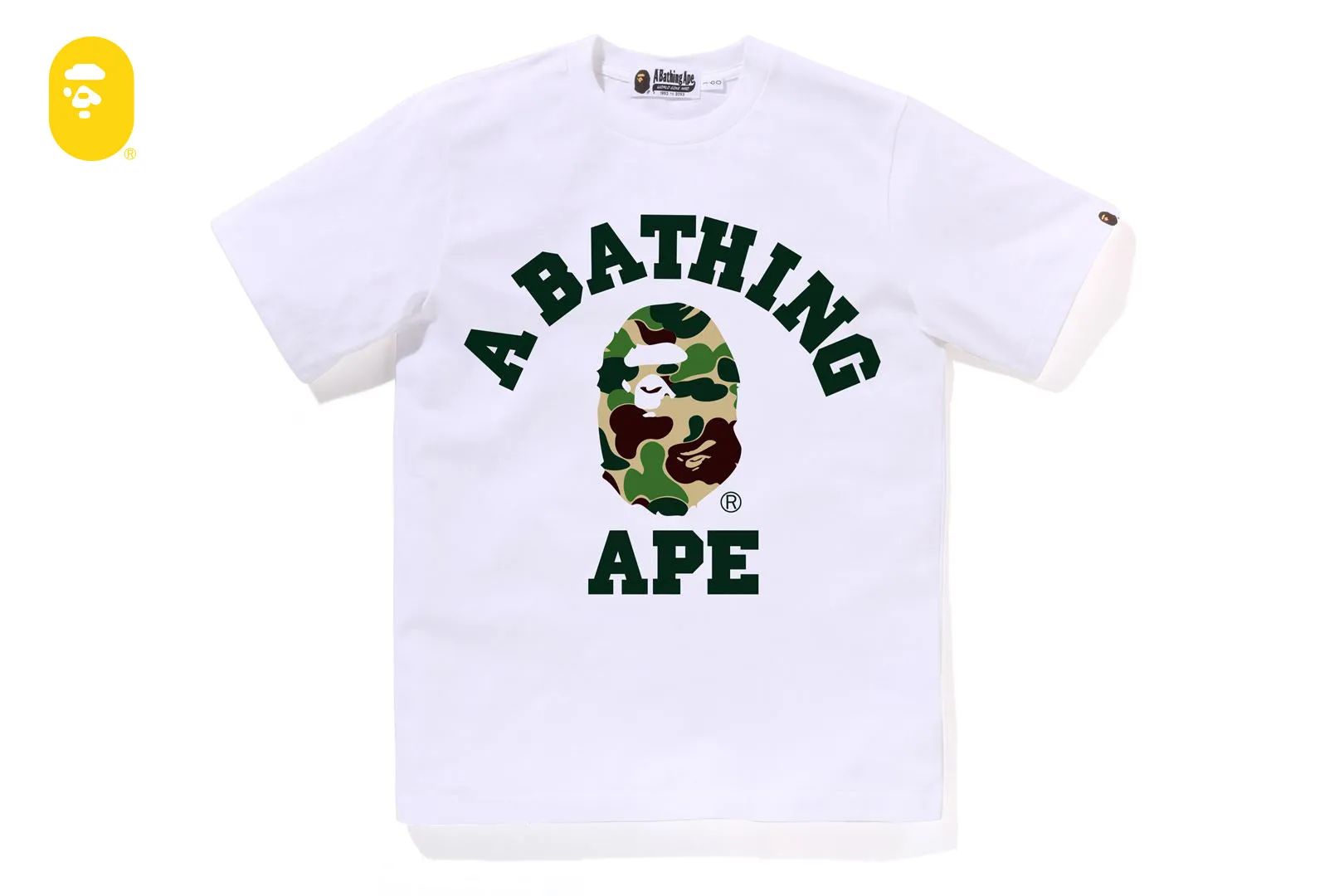 ABC CAMO COLLEGE TEE sold by Bape