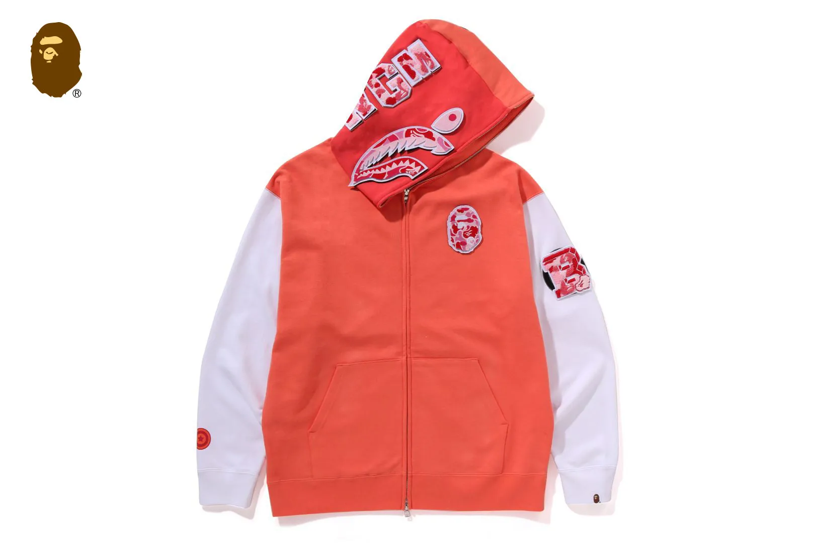 SHARK FULL ZIP HOODIE KOREA sold by Bape