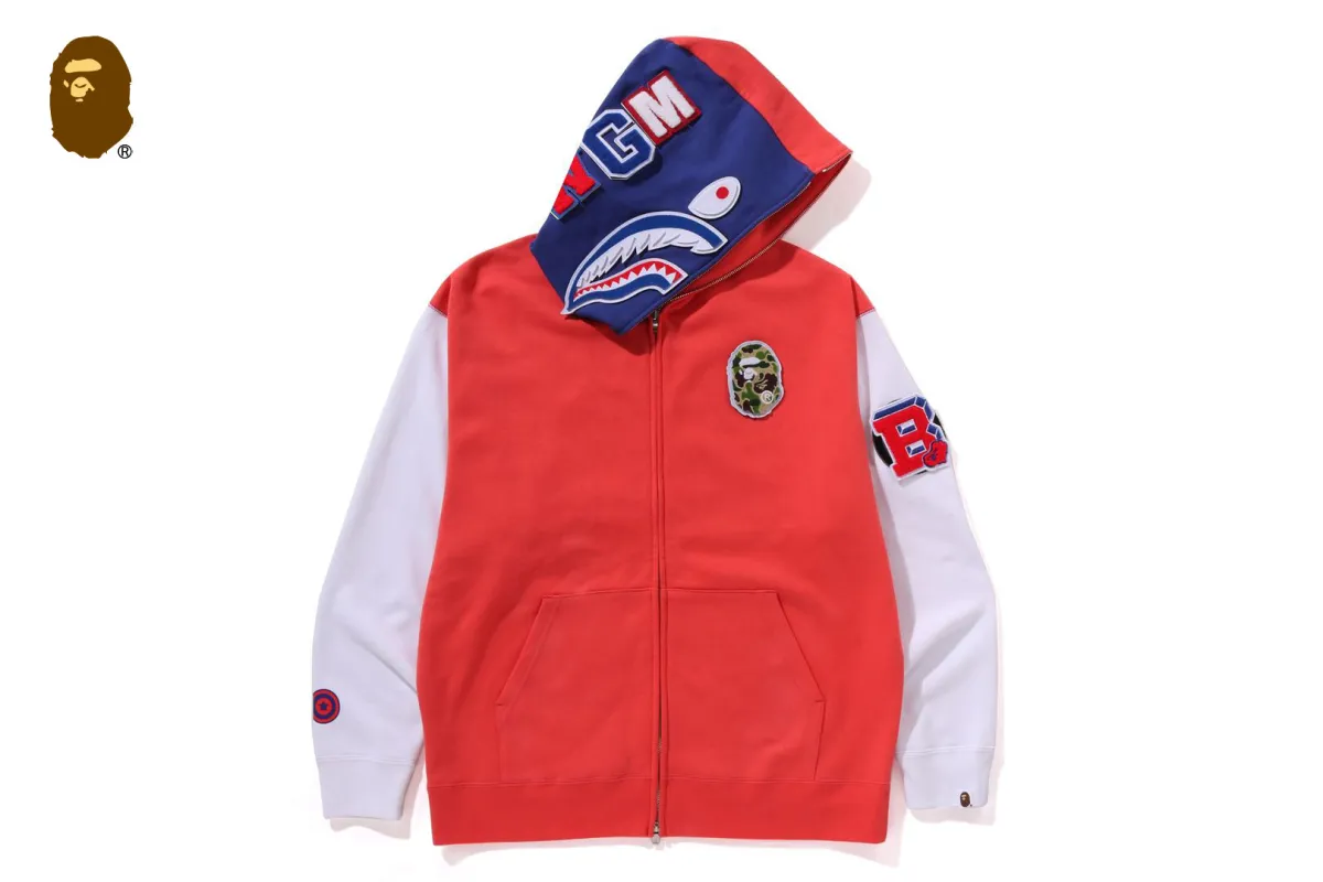 SHARK FULL ZIP HOODIE JAPAN made by Bape