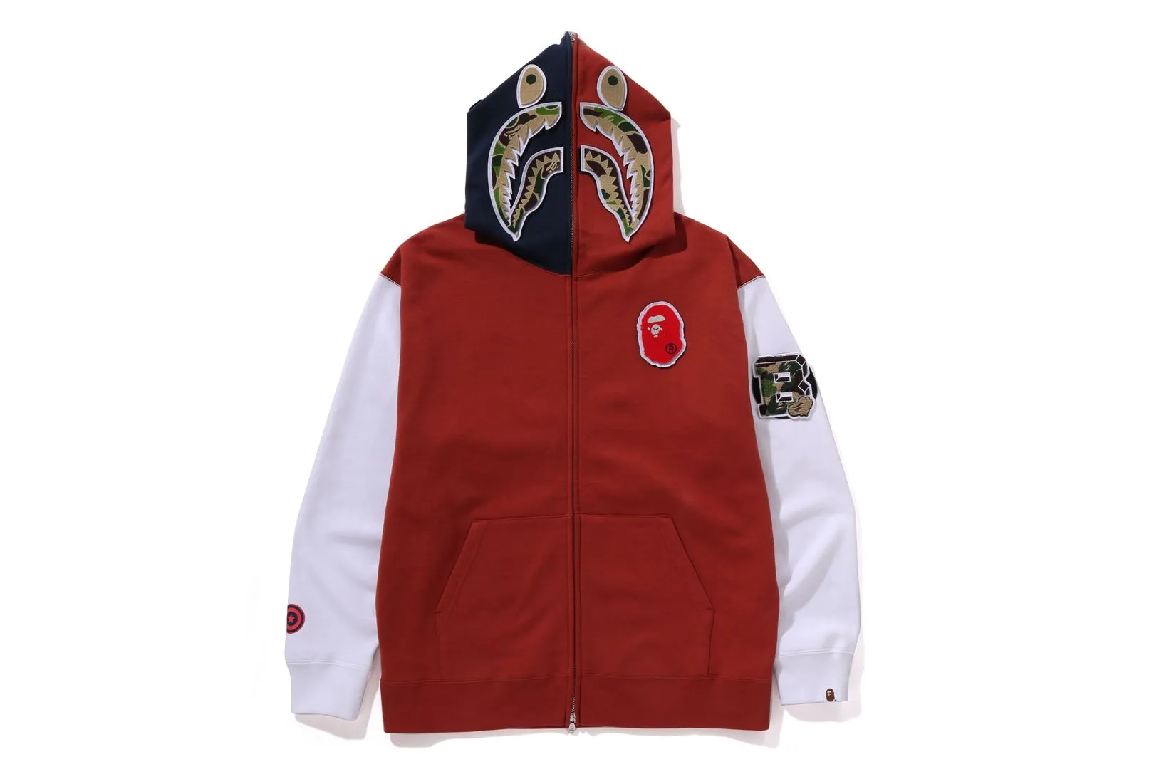 SHARK FULL ZIP HOODIE FRANCE sold by Bape product image thumbnail 3