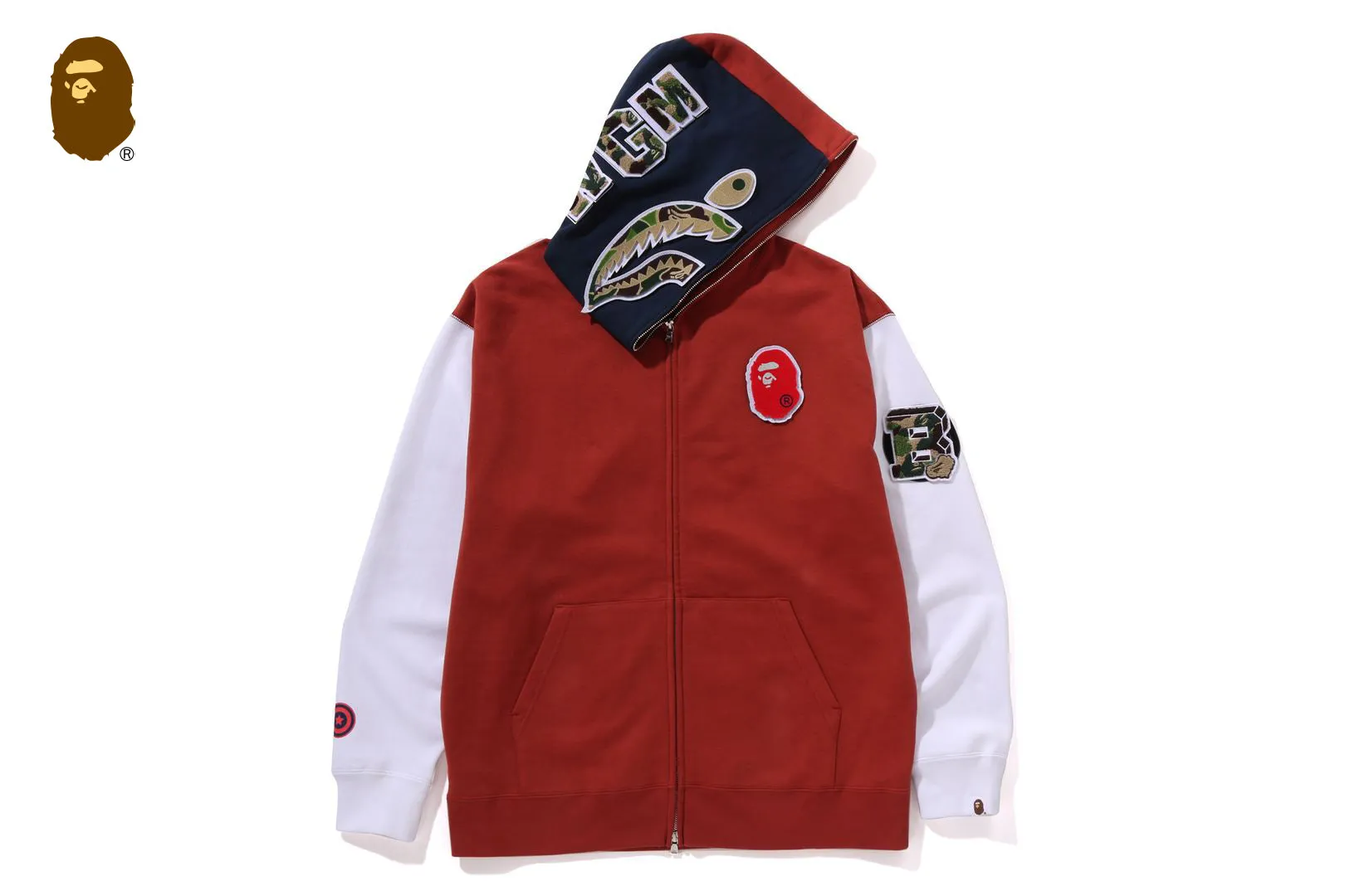 SHARK FULL ZIP HOODIE FRANCE sold by Bape