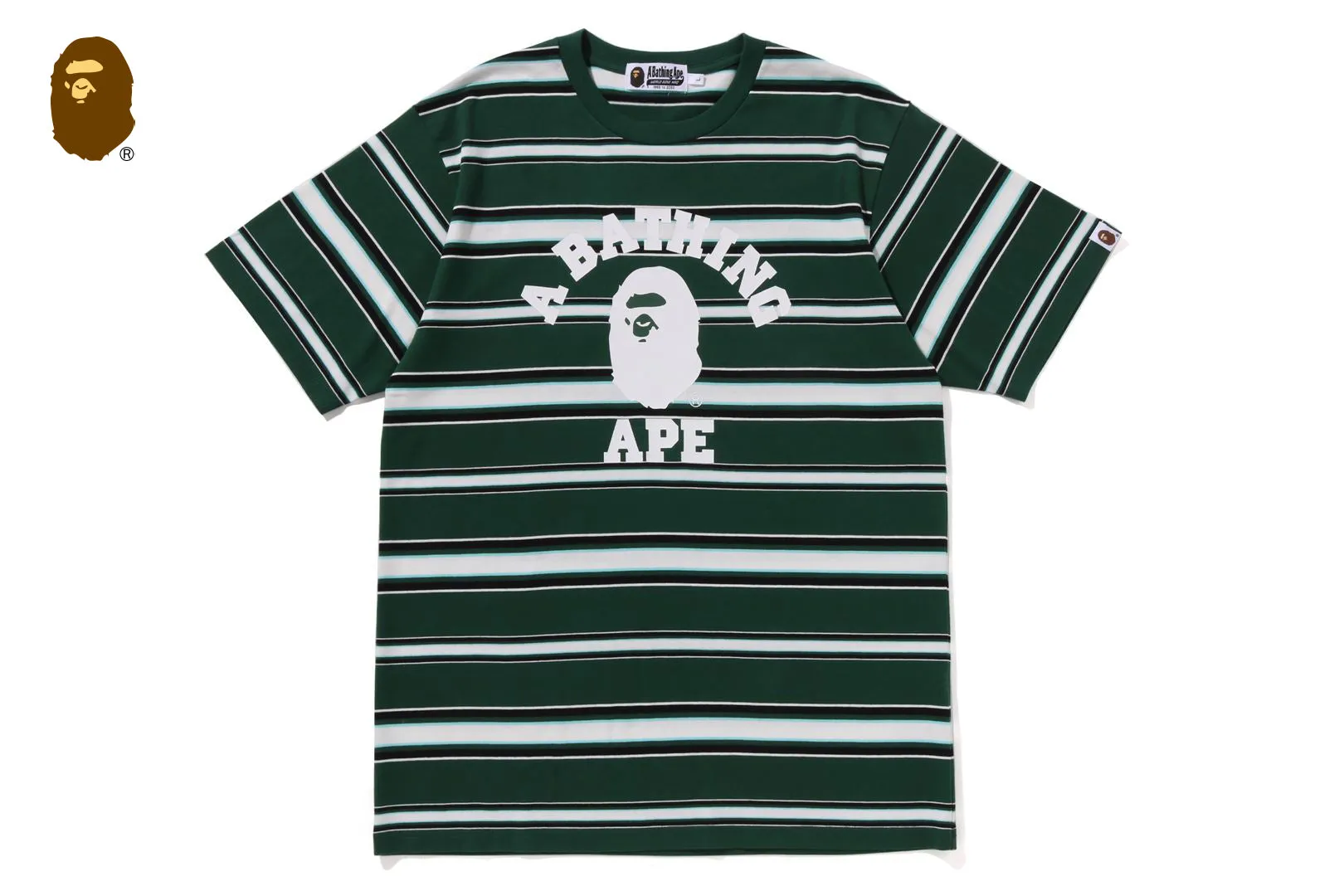 COLLEGE STRIPE TEE sold by Bape