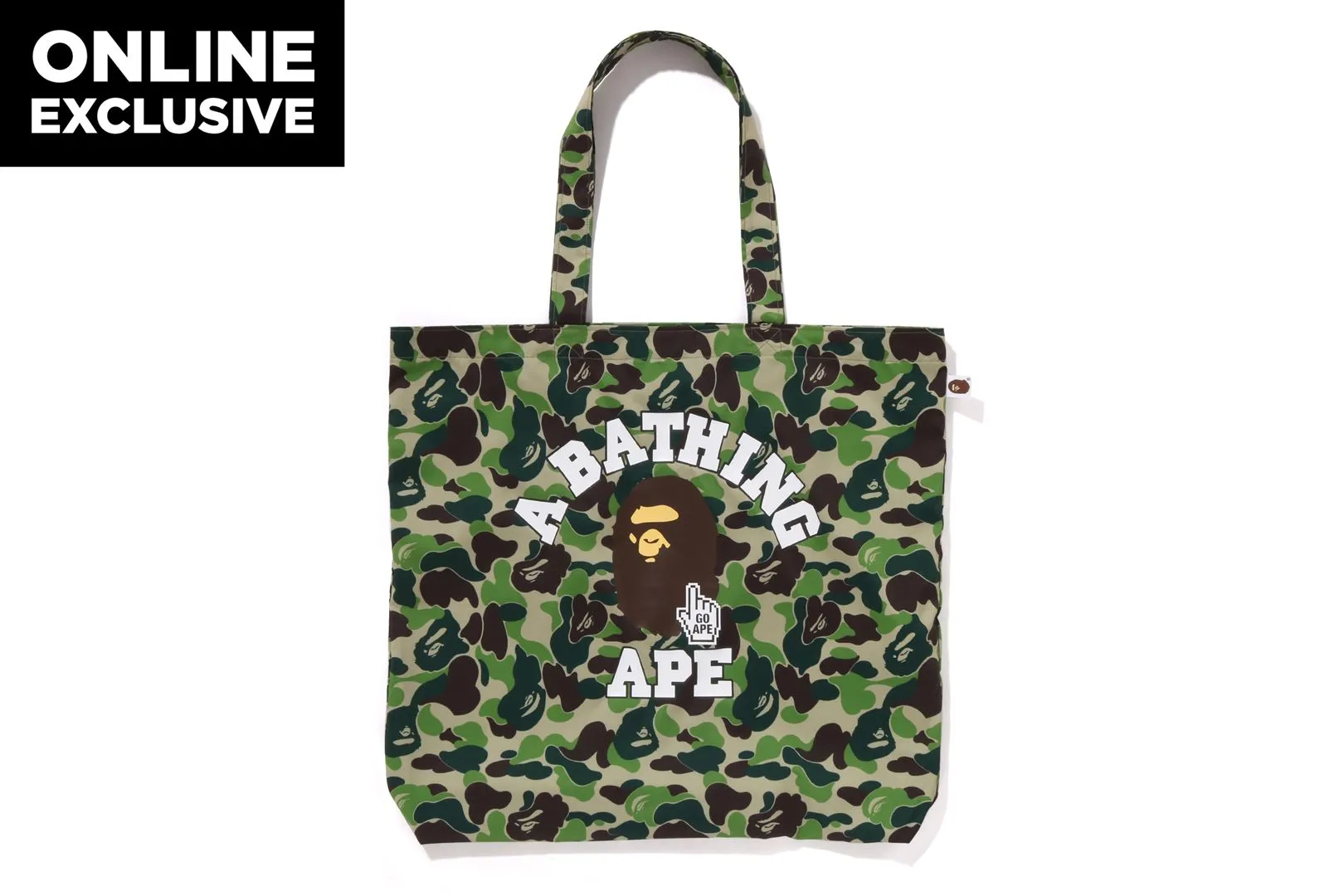 BAPE CAMO GO APE POINTER COLLEGE TOTE BAG BAPEC sold by Bape product image thumbnail 5