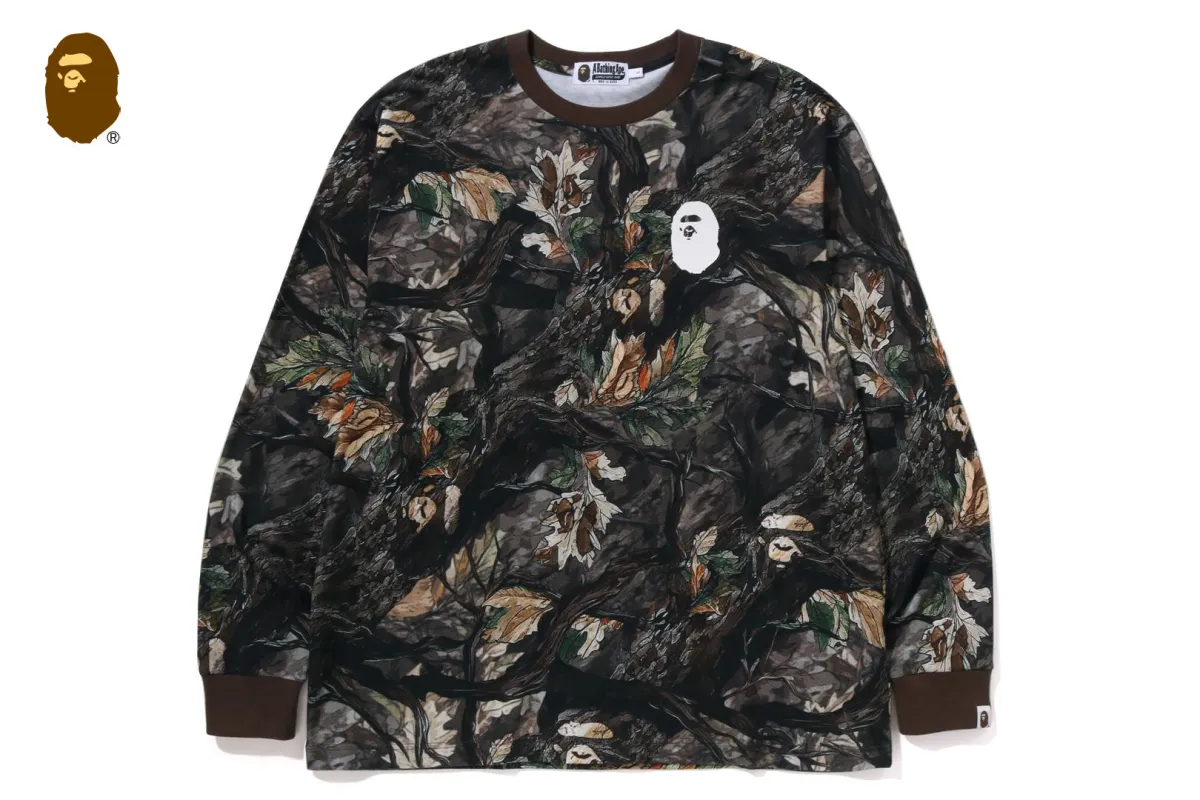TREE EDGE CAMO RELAXED FIT LS TEE made by Bape