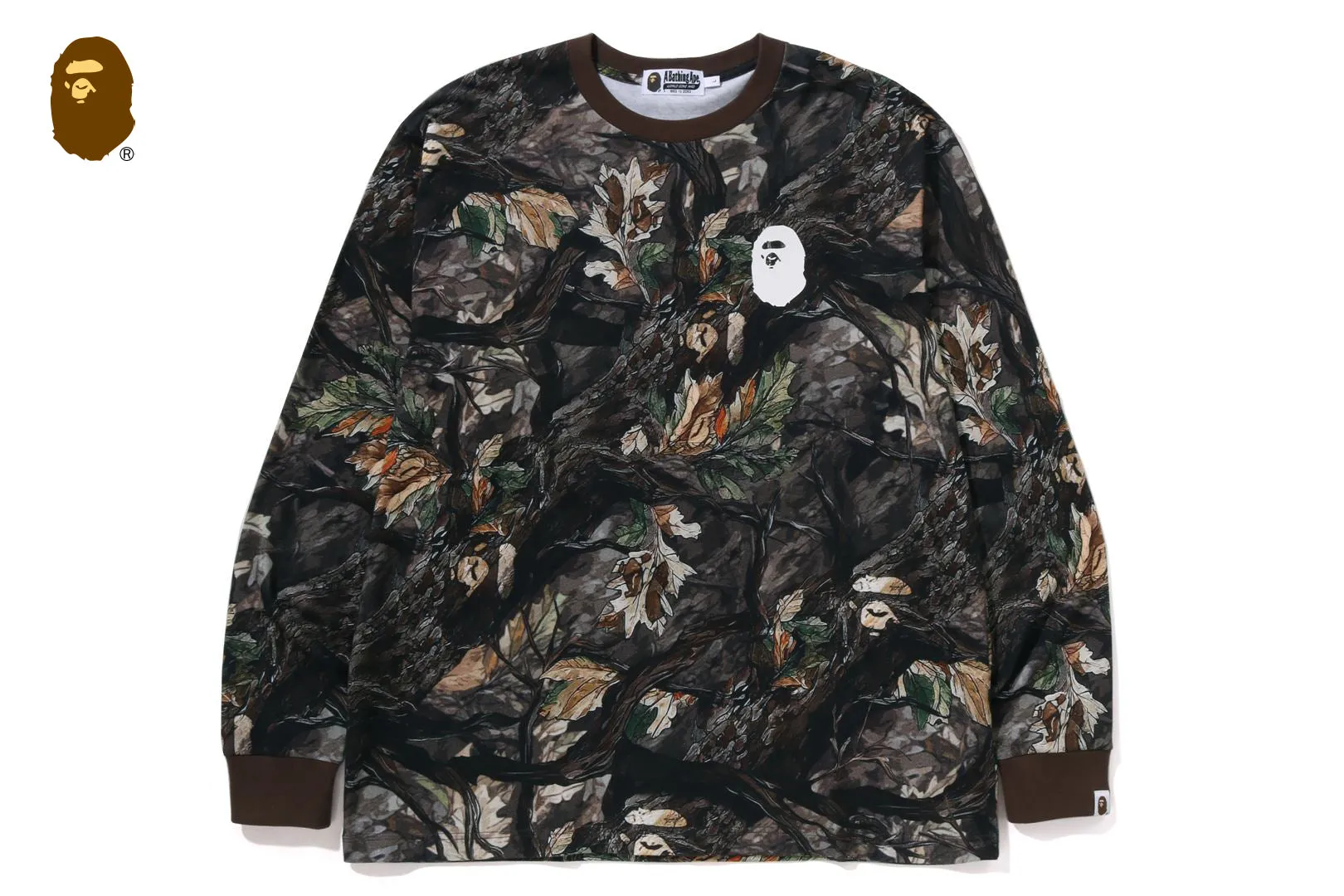 TREE EDGE CAMO RELAXED FIT LS TEE sold by Bape