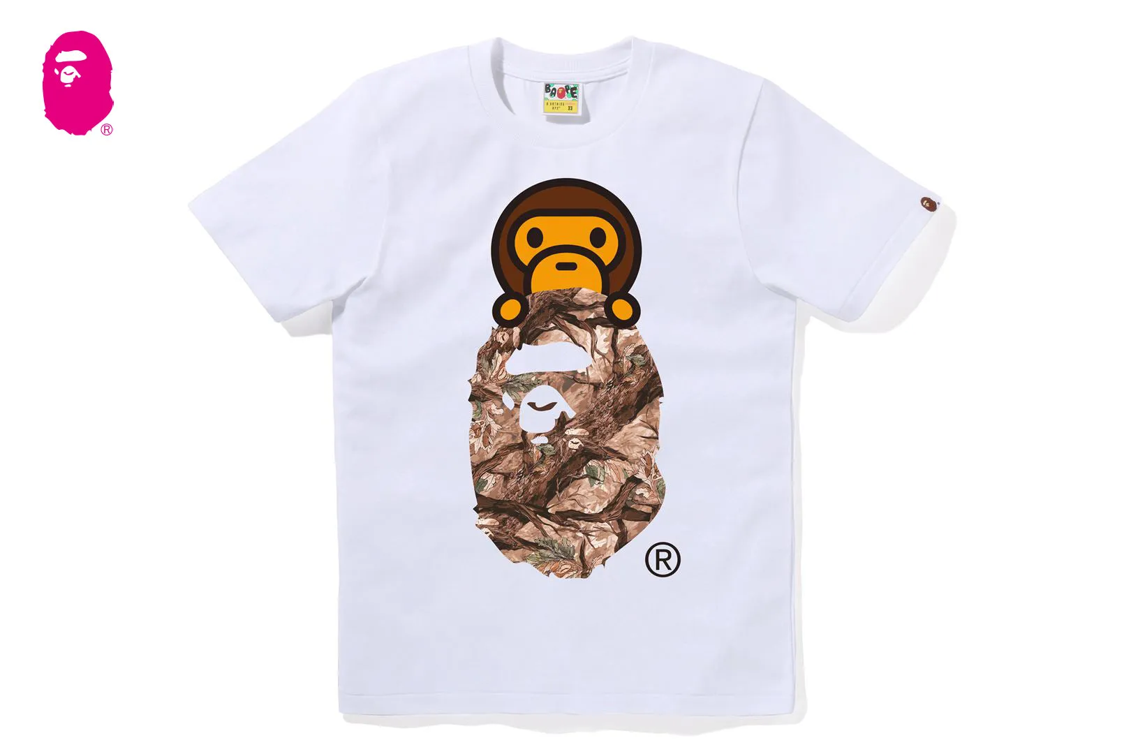 TREE EDGE CAMO MILO ON APE HEAD TEE sold by Bape