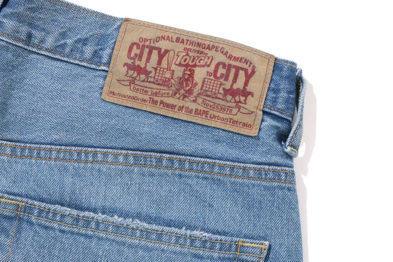 SHARK LOOSE FIT 13 OZ DENIM PANTS sold by Bape product image thumbnail 4