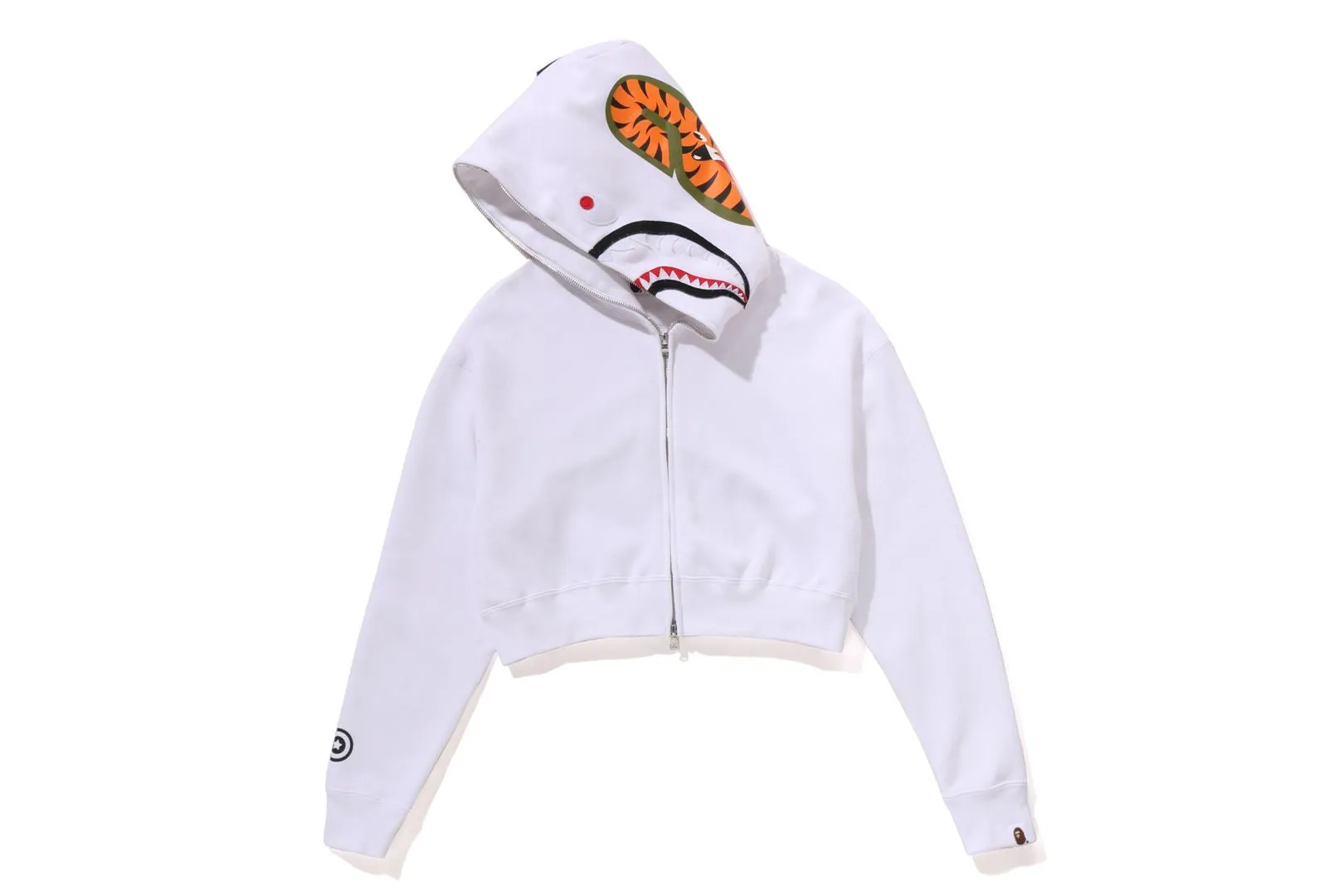 SHARK CROPPED FULL ZIP HOODIE sold by Bape product image thumbnail 5