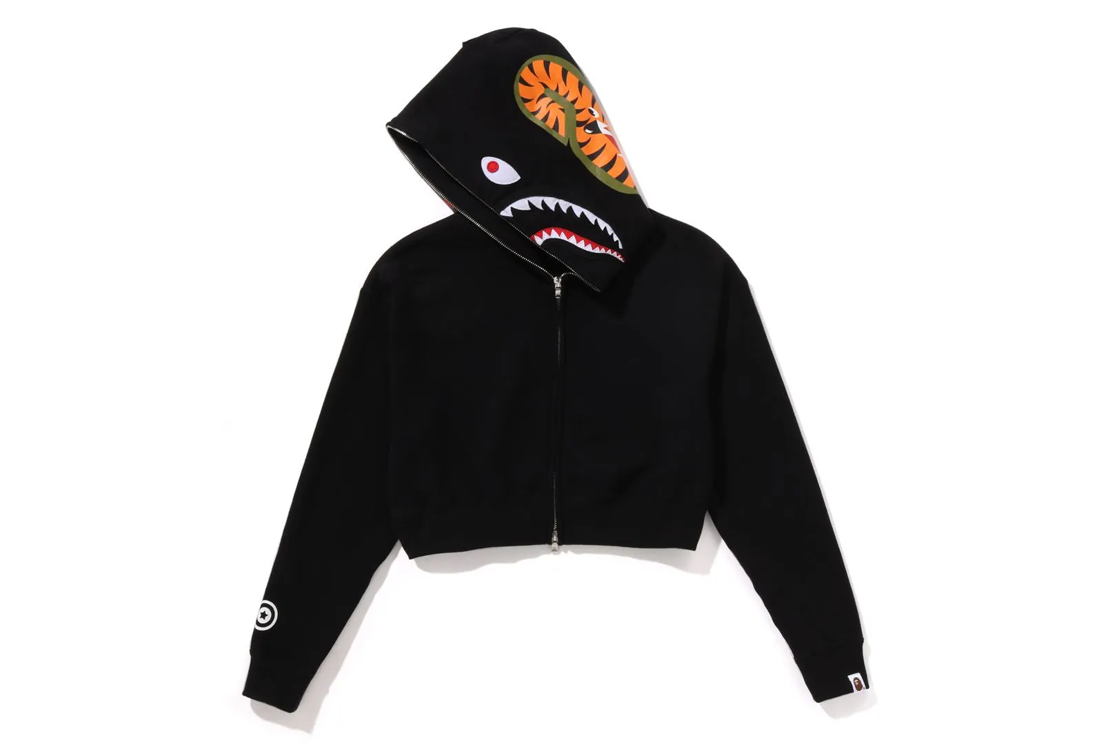 SHARK CROPPED FULL ZIP HOODIE sold by Bape product image thumbnail 2