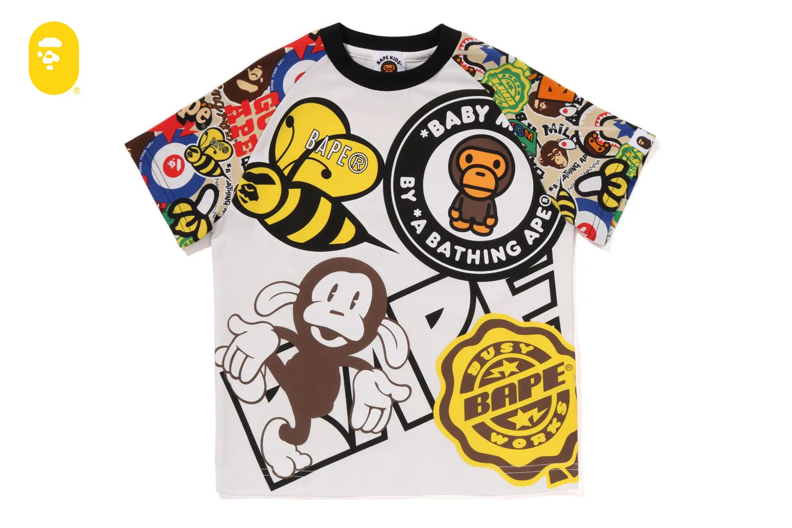 BAPE MILO ASSORTED PRINT TEE sold by Bape