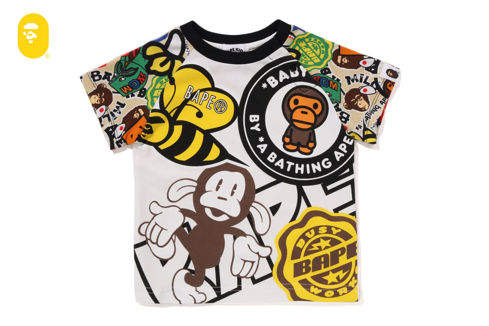 BAPE MILO ASSORTED PRINT TEE sold by Bape