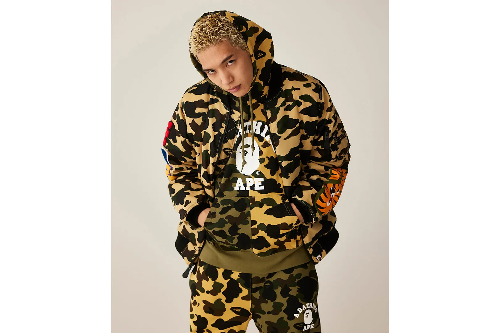 1ST CAMO SEPARATE REGULAR FIT SWEAT PANTS sold by Bape product image thumbnail 5