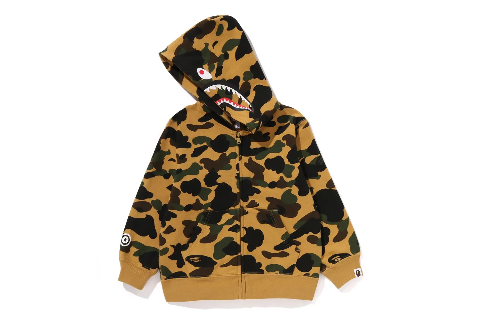 1ST CAMO PATCH PRINT SHARK ZIP HOODIE sold by Bape product image thumbnail 2