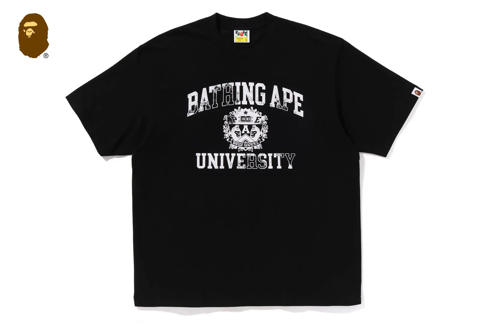 SPRAY PRINT COLLEGE LOGO RELAXED FIT TEE sold by Bape product image thumbnail 4