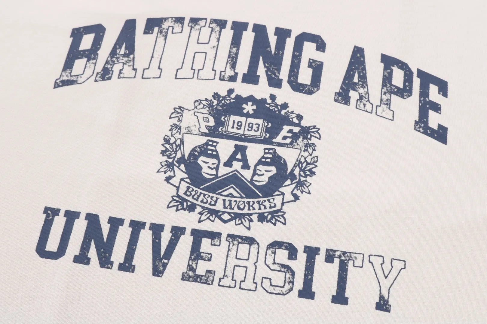 SPRAY PRINT COLLEGE LOGO RELAXED FIT TEE sold by Bape product image thumbnail 3