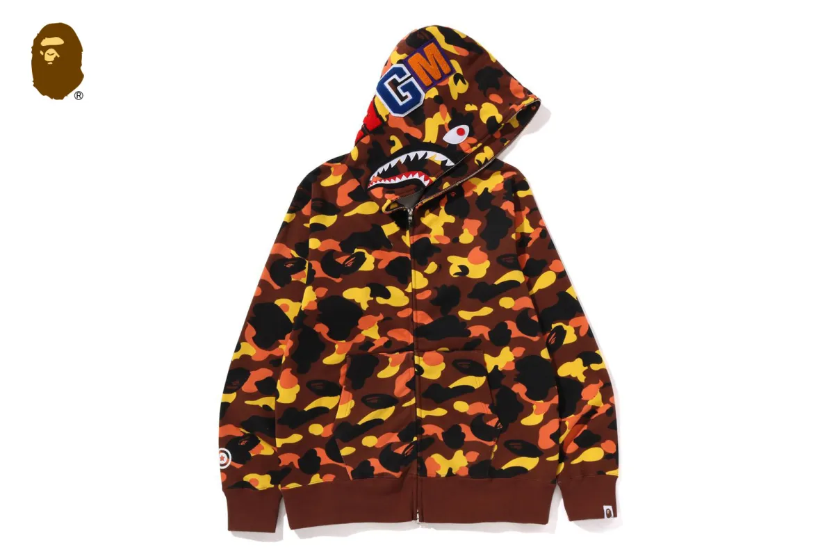 1ST CAMO SHARK FULL ZIP HOODIE sold by Bape