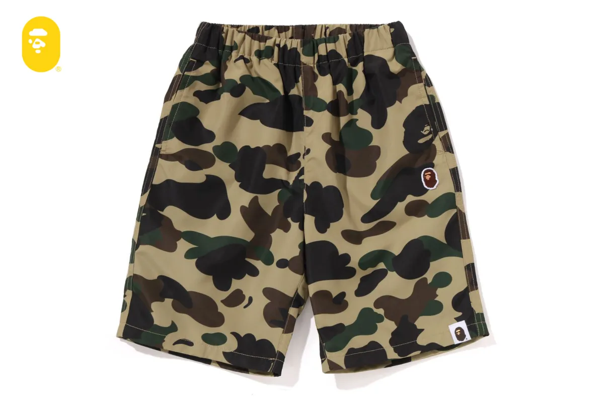 1ST CAMO ONE POINT BEACH SHORTS sold by Bape