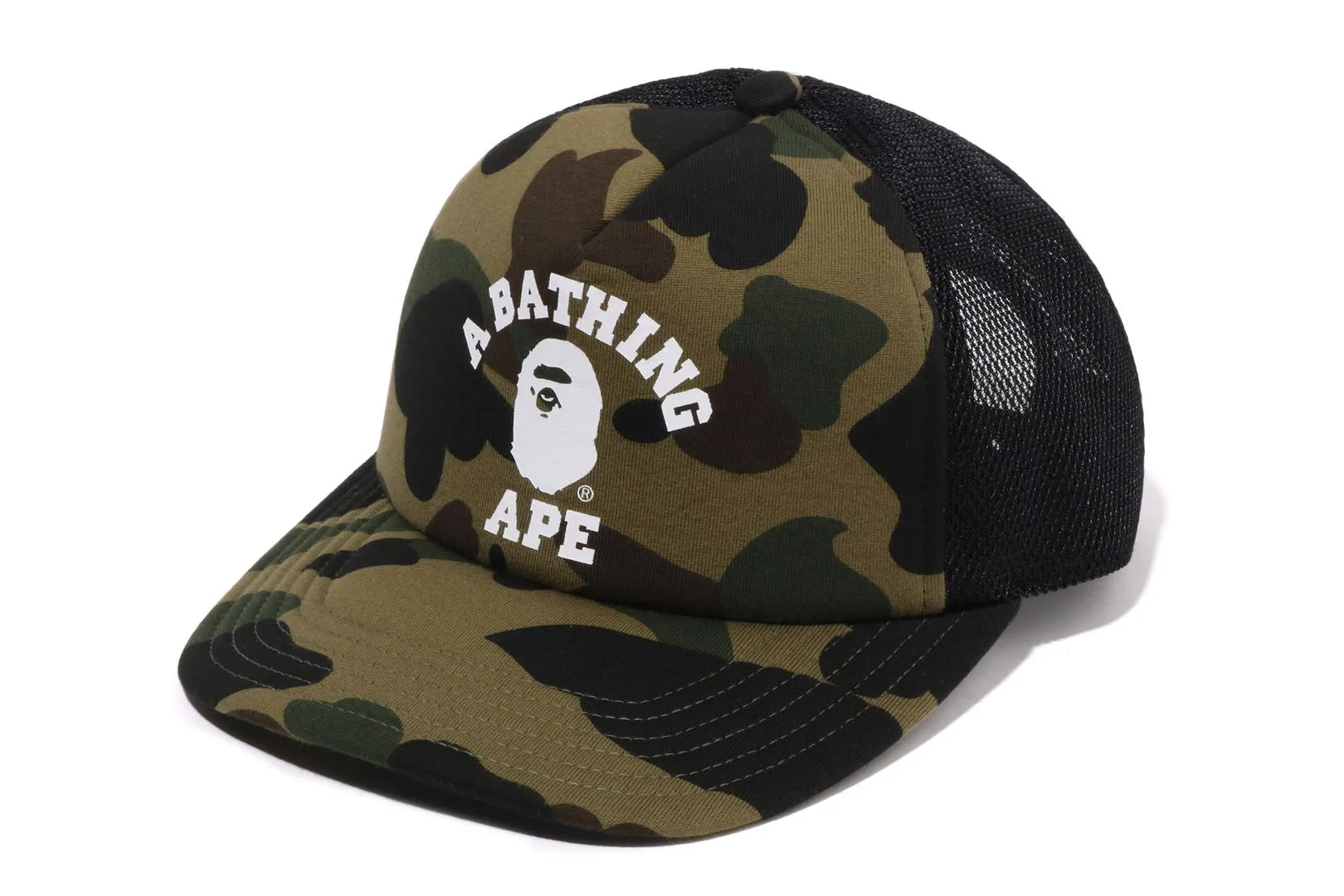 1ST CAMO COLLEGE MESH CAP sold by Bape