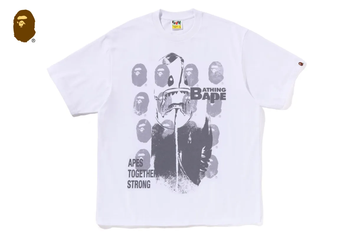 SPRAY PRINT MULTI LOGO RELAXED FIT TEE sold by Bape