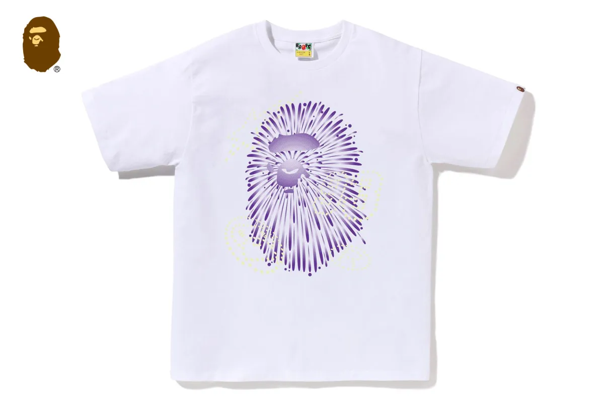 FIREWORK APE HEAD TEE #1 sold by Bape