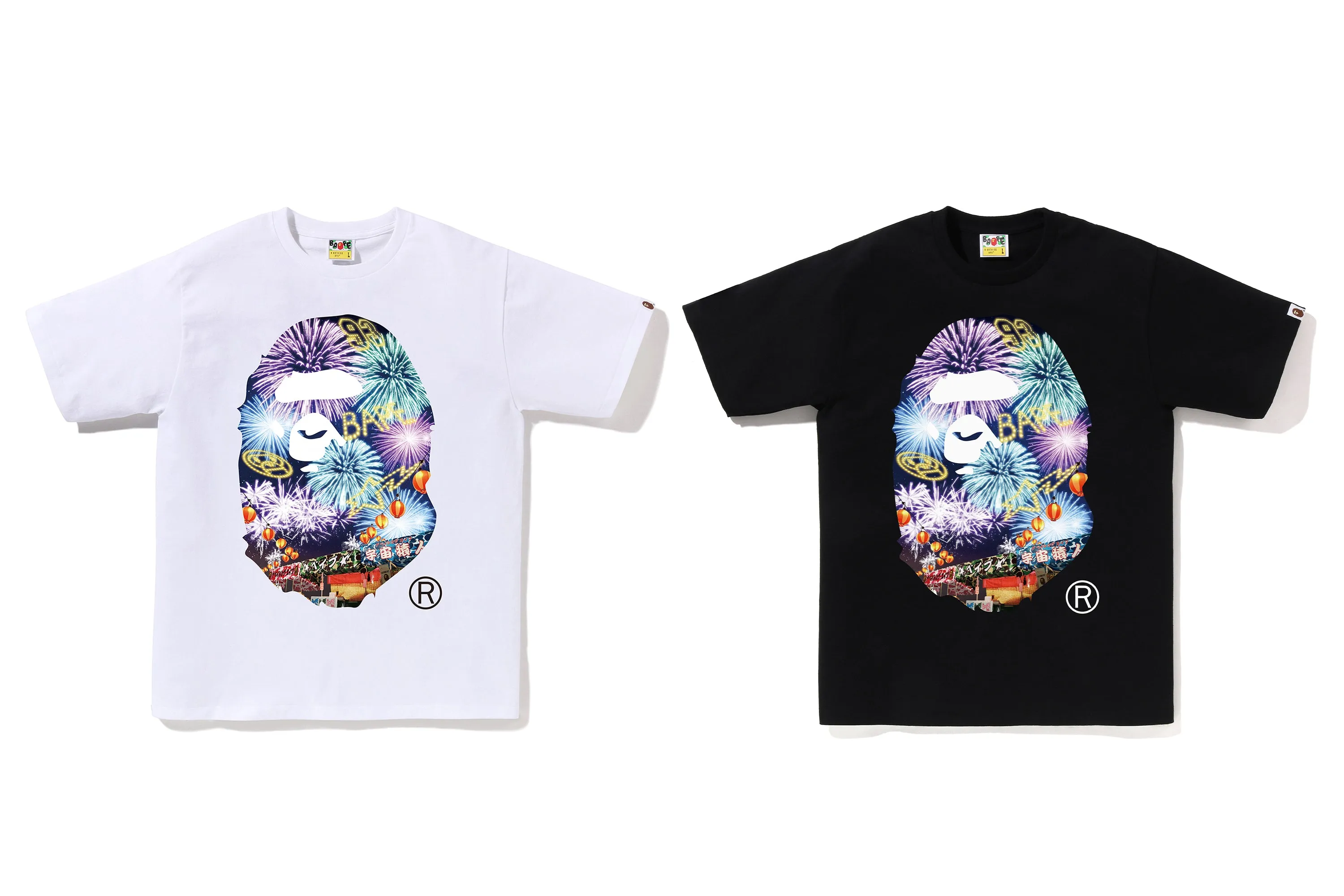 FIREWORK APE HEAD PHOTO TEE sold by Bape product image thumbnail 5