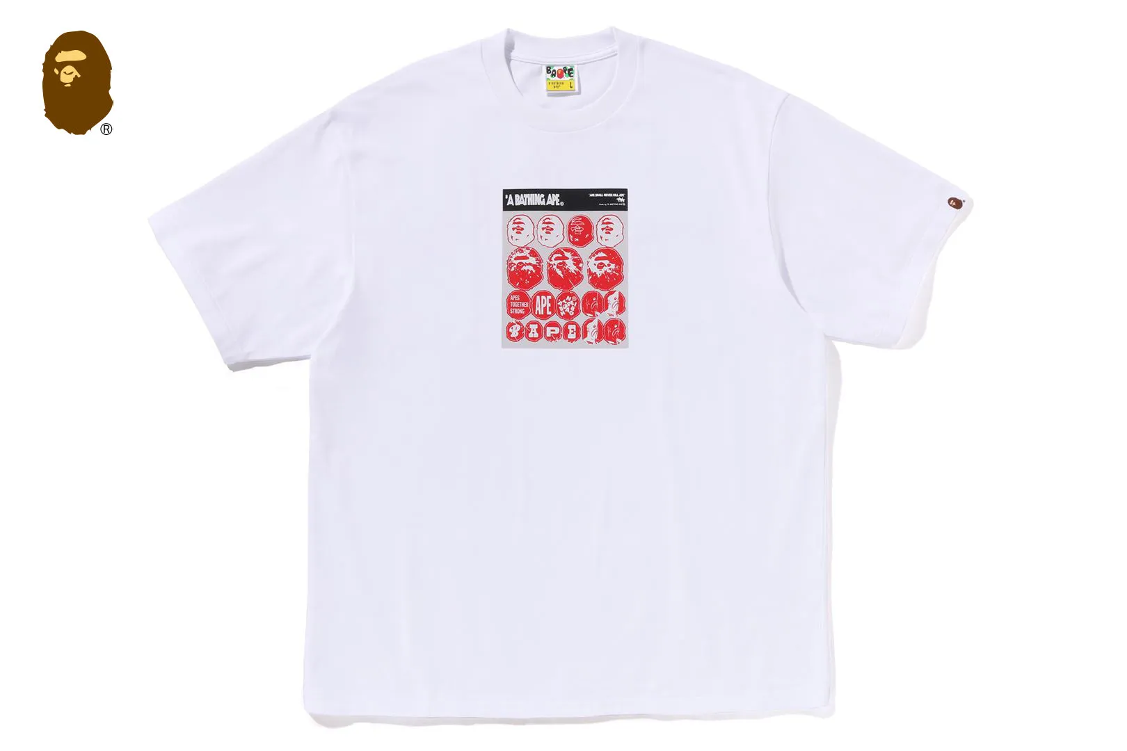 BAPE STICKER GRAPHIC RELAXED FIT TEE sold by Bape