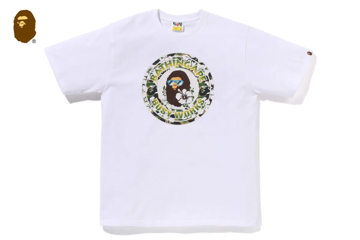 ABC RESORT CAMO BUSY WORKS TEE sold by Bape