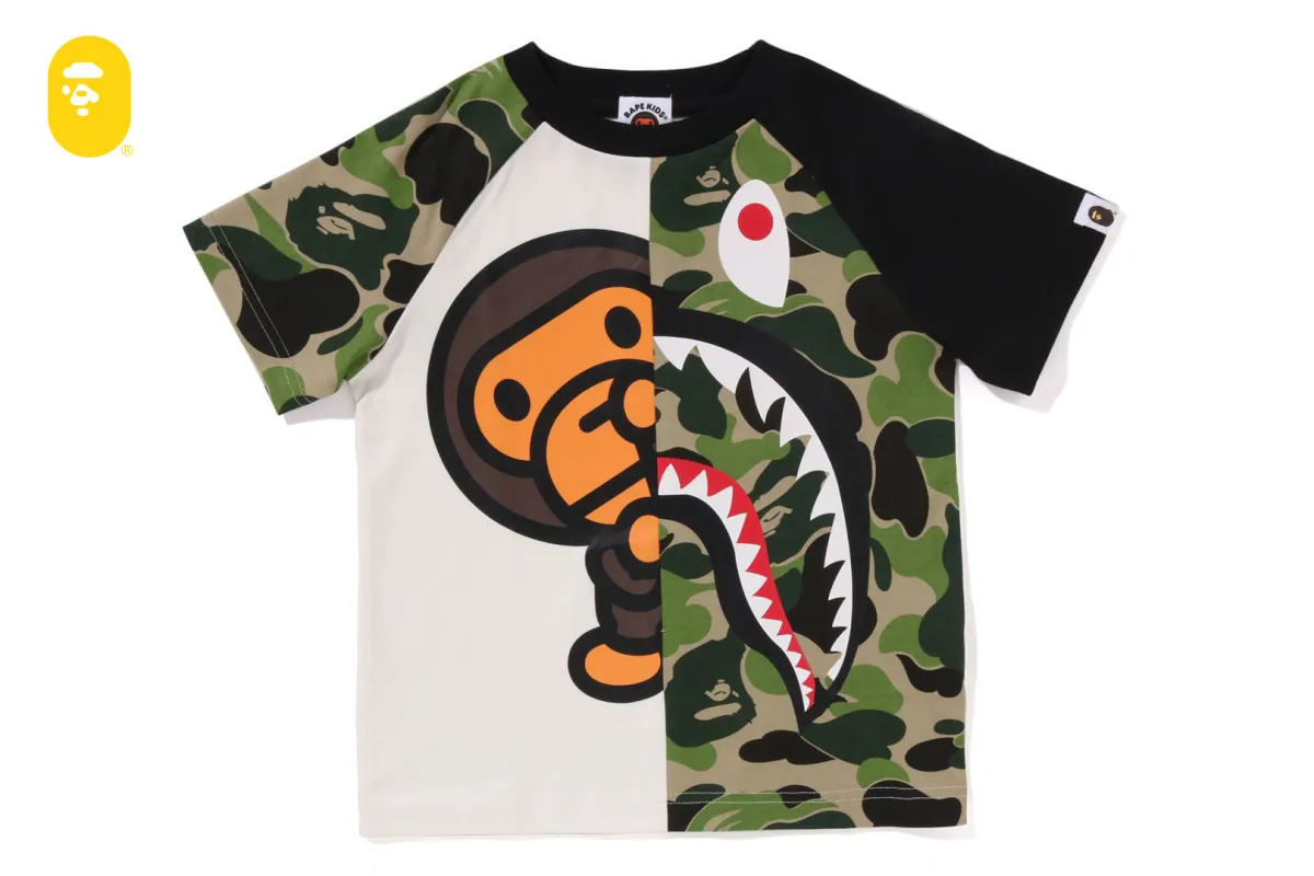 ABC CAMO SHARK MILO TEE sold by Bape