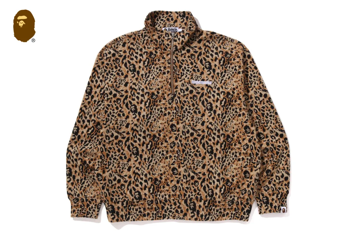 トップス a bathing ape WILD LEOPARD PATTERN MILO BAPE® LADIES'】 WILD LEOPARD PATTERN MILO SHARK FULL ZIP