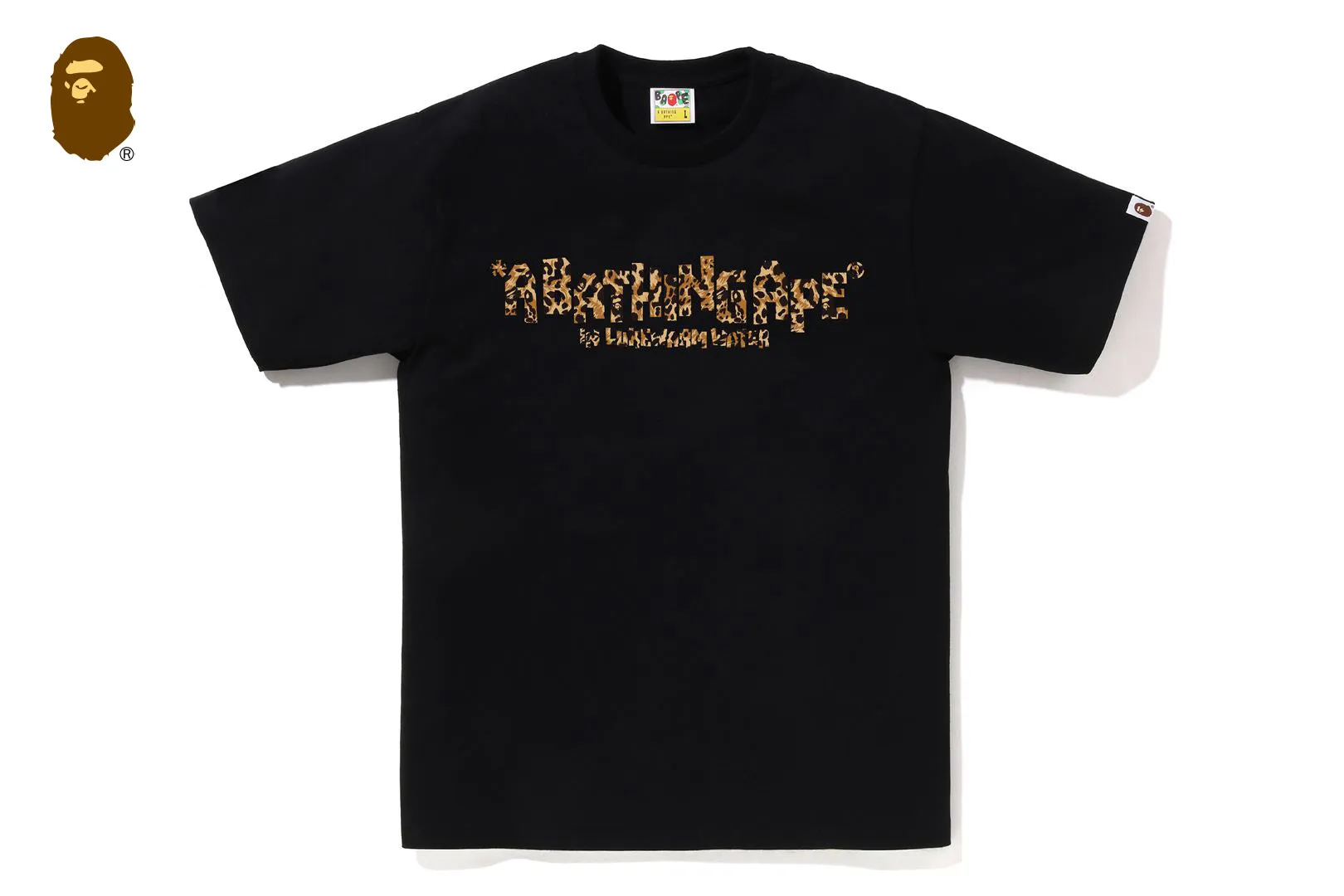 WILD LEOPARD PATTERN PRIMITIVE LOGO TEE sold by Bape product image thumbnail 3
