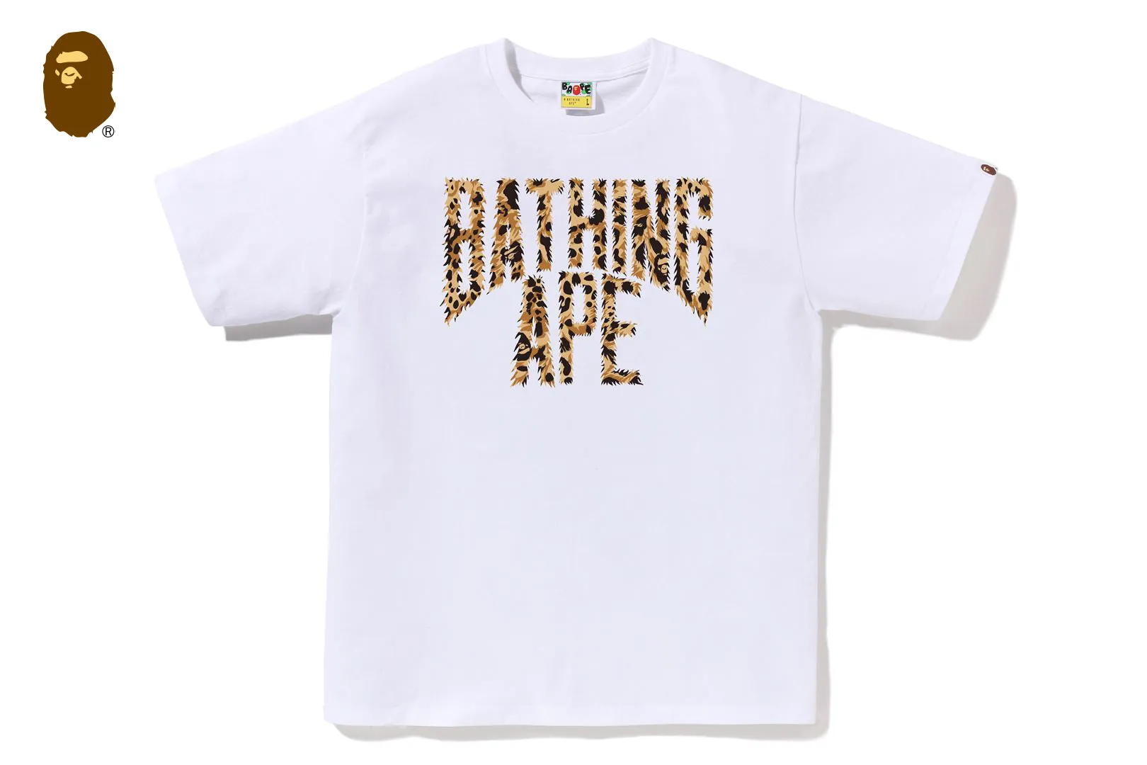WILD LEOPARD PATTERN NYC LOGO TEE sold by Bape