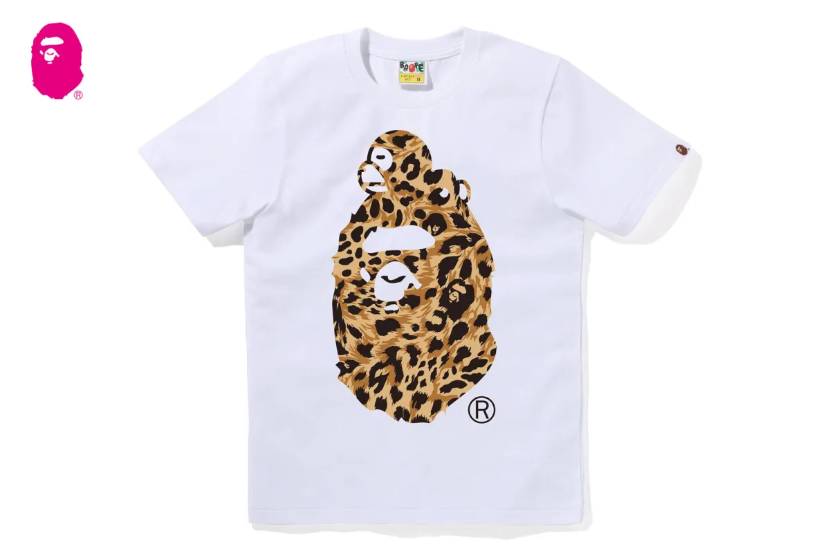 WILD LEOPARD PATTERN MILO ON BIG APE TEE sold by Bape