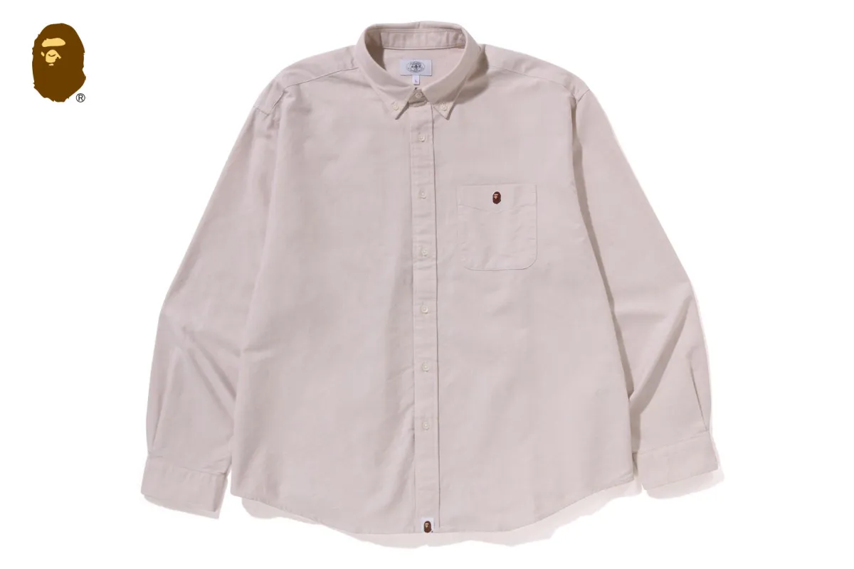 ONE POINT OXFORD LS SHIRT sold by Bape