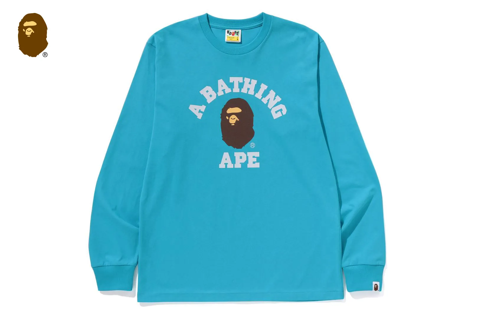 COLLEGE LS TEE sold by Bape product image thumbnail 5
