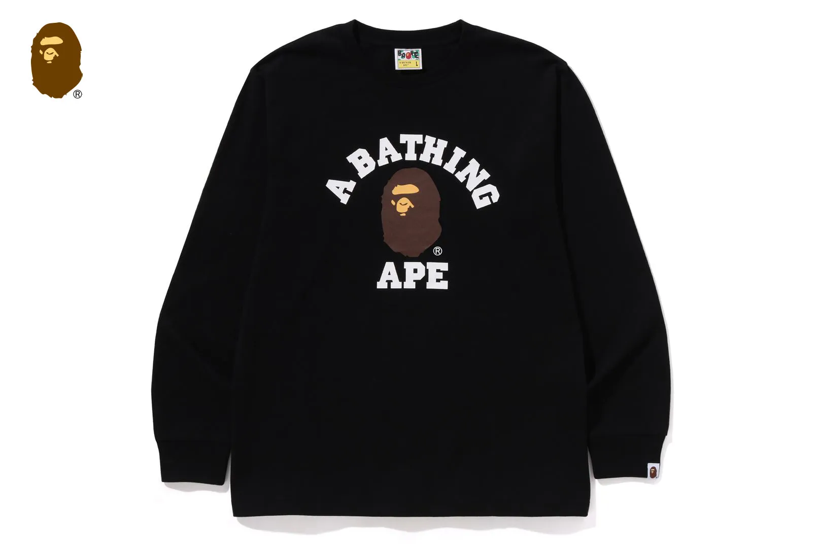 COLLEGE LS TEE sold by Bape product image thumbnail 3