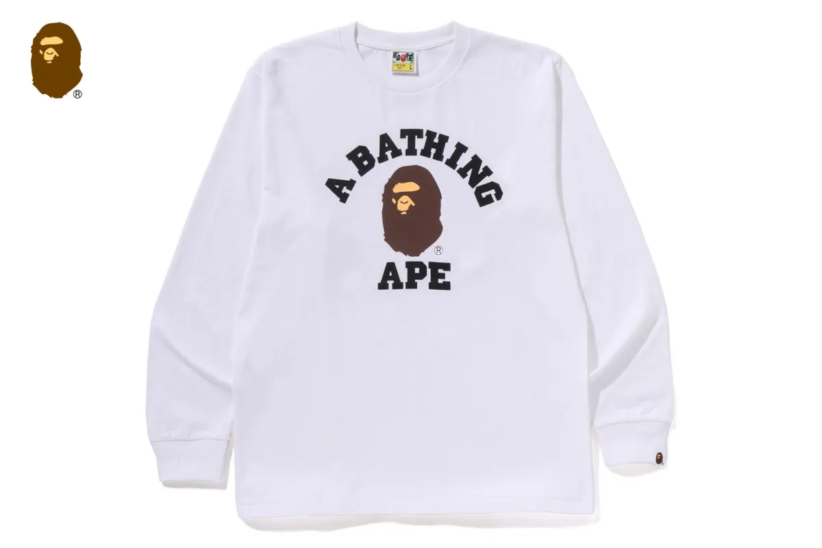COLLEGE LS TEE sold by Bape