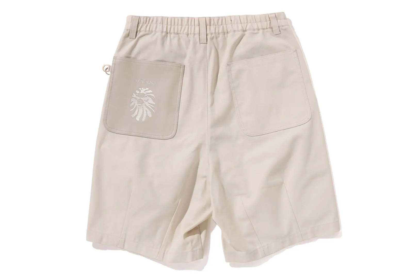 BAPE BLACK PAISLEY LEATHER TRIMMED WORKER SHORTS sold by Bape product image thumbnail 2